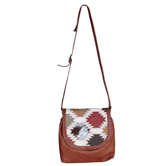 NEW TRENDITIONS women's wilder crossbody purse in brown